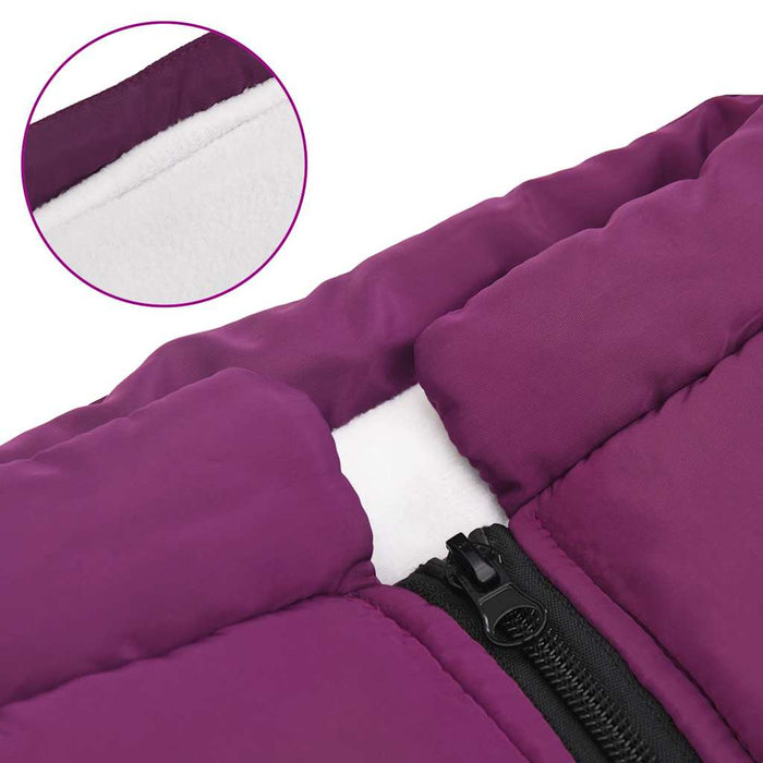 Haină câini cu ham impermeabilă reflectorizantă, violet, L48 WALTI