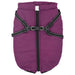 Haină câini cu ham impermeabilă reflectorizantă, violet, L68 - WALTI WALTI