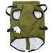 Haină câini cu ham impermeabilă reflectorizantă, verde kaki L48 - WALTI WALTI