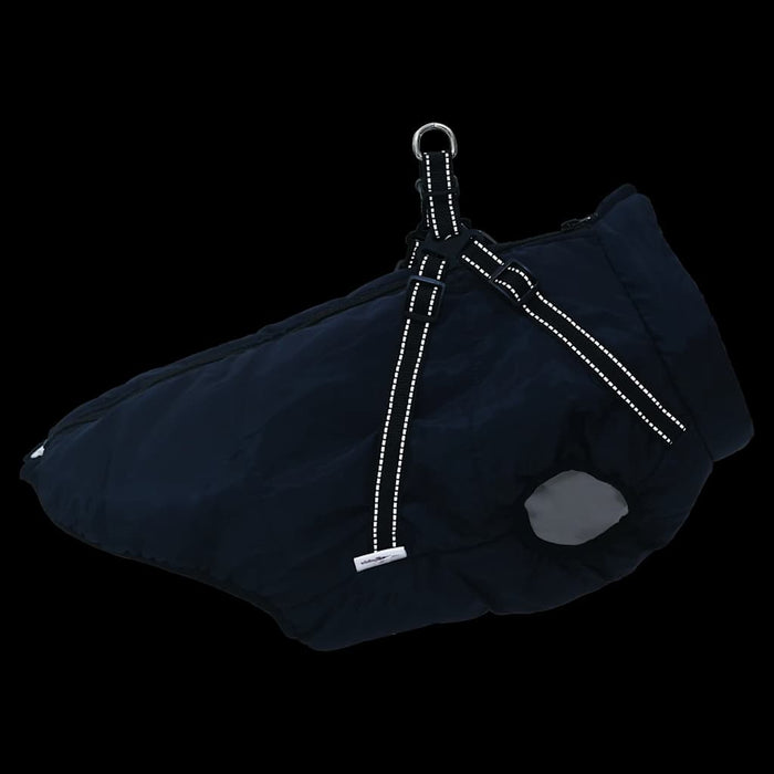 Haină câini cu ham impermeabilă reflectorizantă, bleumarin, L44 WALTI