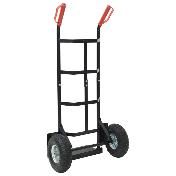Cărucior manual Negru și roșu 57 x 46 x 113 cm Oțel - WALTI WALTI