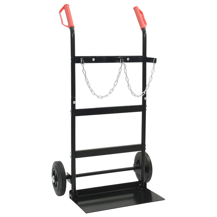 Cărucior manual Negru și roșu 63 x 43,5 x 110 cm Oțel - WALTI WALTI