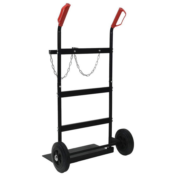 Cărucior manual Negru și roșu 63 x 43,5 x 110 cm Oțel - WALTI WALTI