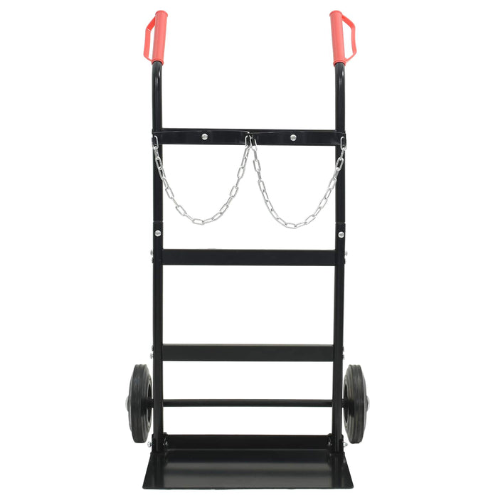 Cărucior manual Negru și roșu 63 x 43,5 x 110 cm Oțel - WALTI WALTI