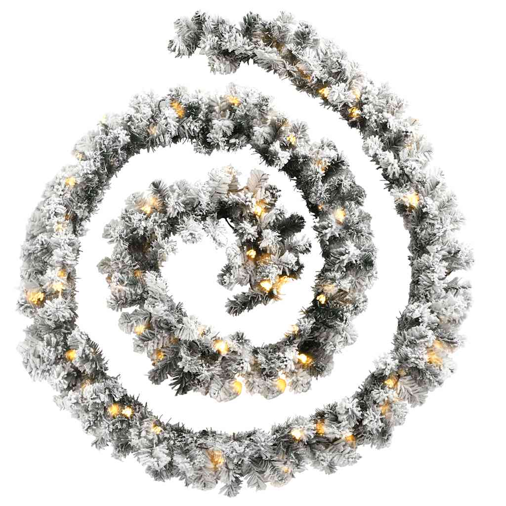 Ghirlandă de Crăciun cu lumini LED, verde, 5 m, PVC - WALTI