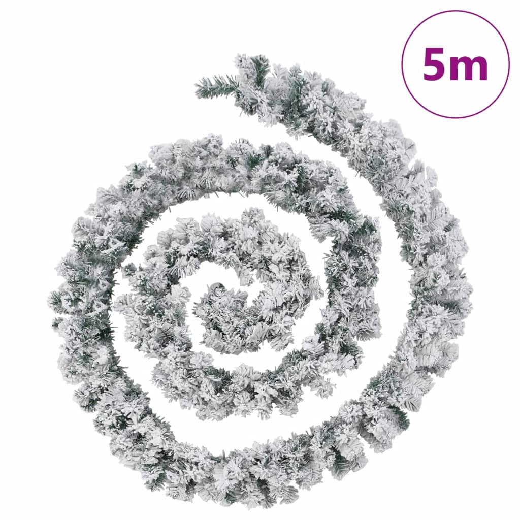 Ghirlandă de Crăciun cu lumini LED, verde, 5 m, PVC - WALTI