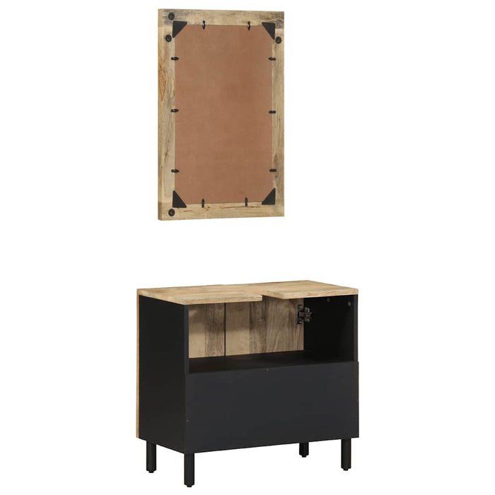 Set mobilier de baie, 2 piese, lemn masiv de mango - WALTI WALTI