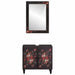 Set dulap baie Pe perete cu ușă 2 pcs Lemn de mango solid - WALTI WALTI