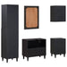 Set dulap baie cu sertar Pe perete 5 pcs Lemn de mango solid - WALTI WALTI