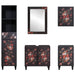 Set dulap baie cu sertar Pe perete 5 pcs Lemn de mango solid - WALTI WALTI
