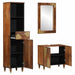 Set de mobilier pentru baie cu ușă 3 pcs Maro 62 x 33 x 58 cm - WALTI WALTI