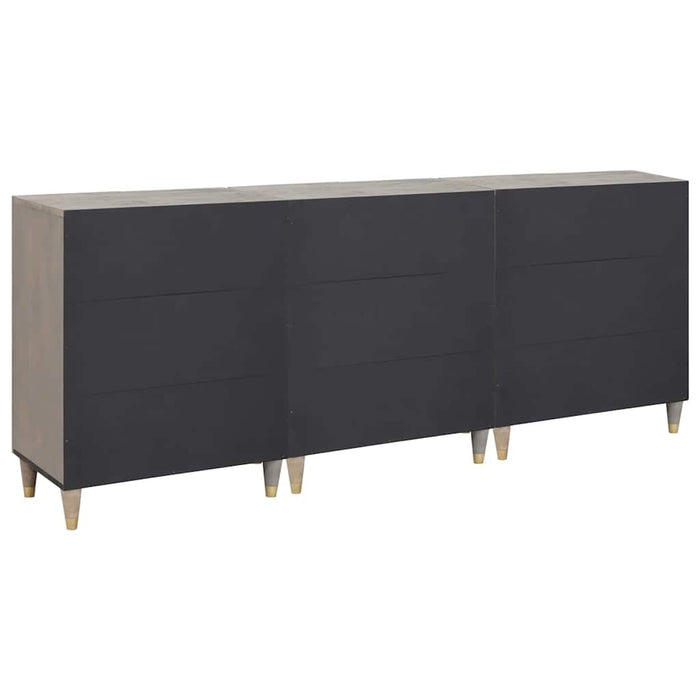 Set de mobilier pentru baie 3 pcs Gri și Aur 180 x 33 x 75 cm - WALTI WALTI