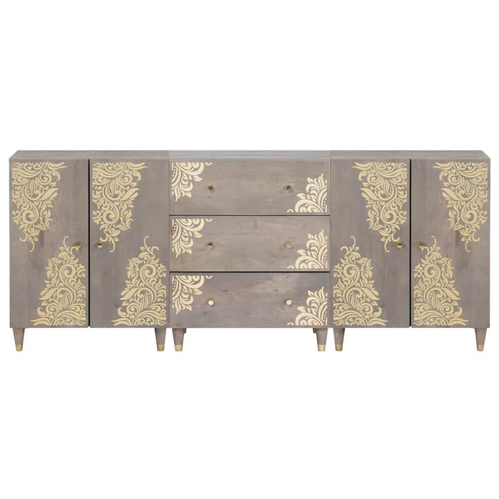 Set de mobilier pentru baie 3 pcs Gri și Aur 180 x 33 x 75 cm - WALTI WALTI