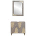 Set de mobilier pentru baie Pe perete 2 pcs Gri 62 x 33 x 58 cm - WALTI WALTI