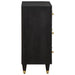 Bufet cu sertar 2 pcs Negru 60 x 33 x 75 cm Lemn de mango solid - WALTI WALTI