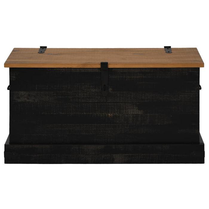 Cufă de depozitare HALDEN Negru 91x48x47 cm Lemn masiv de pin WALTI