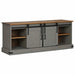 Dulap TV HALDEN 2 usi glisante gri 150x40x60 cm lemn masiv - WALTI WALTI