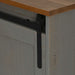 Dulap TV HALDEN 2 usi glisante gri 150x40x60 cm lemn masiv - WALTI WALTI