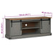 Dulap TV HALDEN 2 usi glisante gri 150x40x60 cm lemn masiv - WALTI WALTI