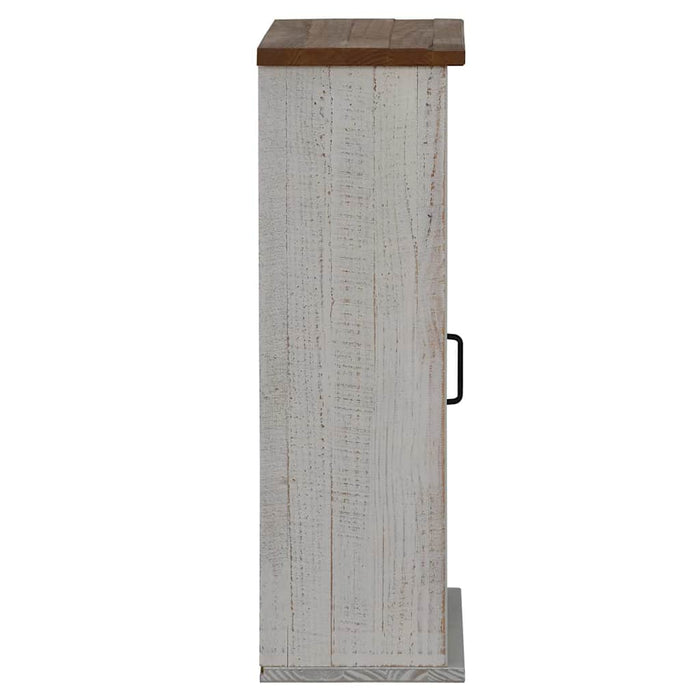 Dulap suspendat HALDEN 2 usi glisante alb 75x22,5x70 cm pin WALTI