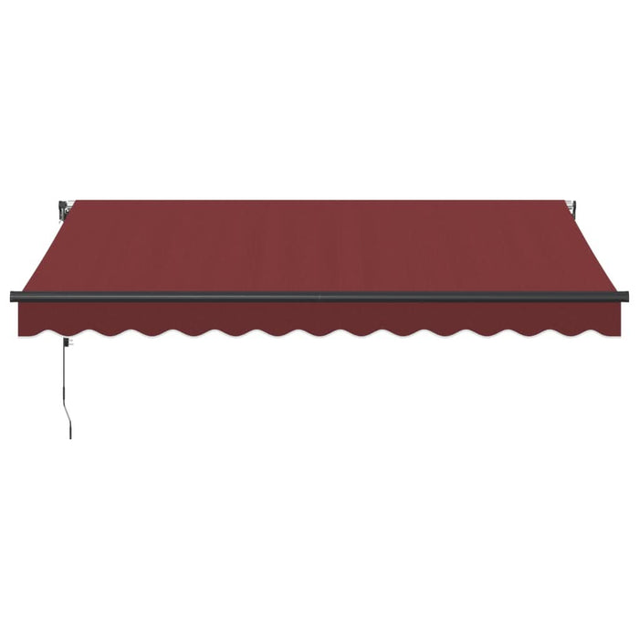 Copertina retractabilă automat cu LED-uri, vișiniu, 350x250 cm - WALTI WALTI