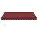 Copertina retractabilă automat cu LED-uri, vișiniu, 350x250 cm - WALTI WALTI
