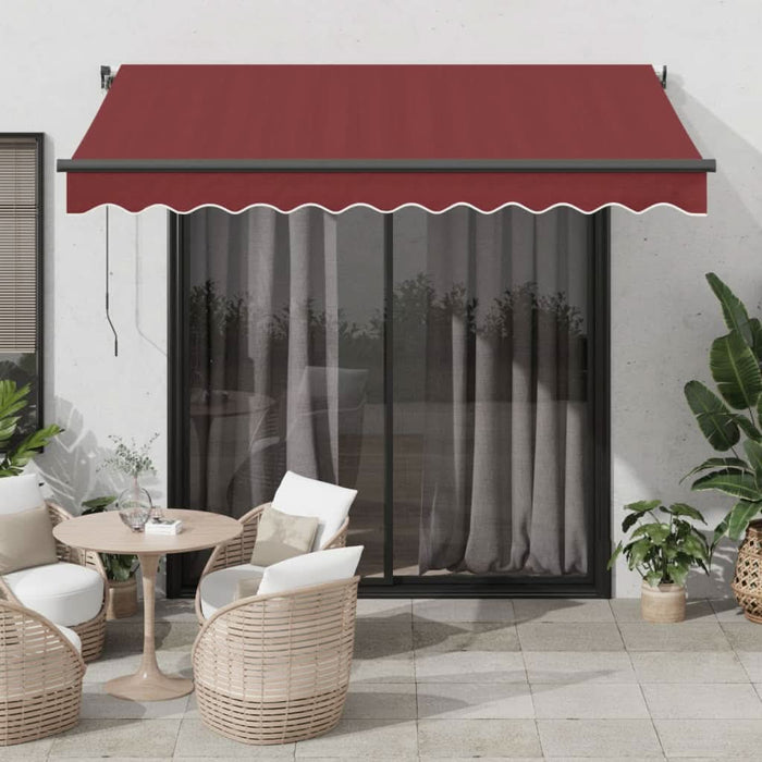 Copertina retractabilă automat cu LED-uri, vișiniu, 350x250 cm - WALTI WALTI