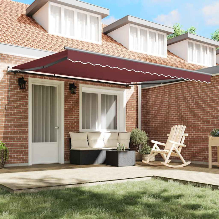 Copertina retractabilă manual, vișiniu, 400x300 cm - WALTI WALTI