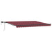 Copertina retractabilă manual cu LED-uri, vișiniu, 400x300 cm - WALTI WALTI