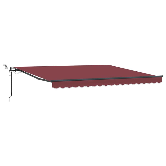 Copertina retractabilă automat cu LED-uri, vișiniu, 400x300 cm - WALTI WALTI