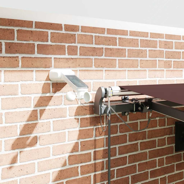 Copertina retractabilă automat cu LED-uri, vișiniu, 450x300 cm - WALTI WALTI