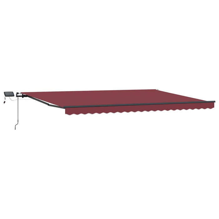 Copertina retractabilă manual cu LED-uri, vișiniu, 500x300 cm - WALTI WALTI