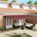 Copertina retractabilă automat cu LED-uri, vișiniu, 500x300 cm - WALTI WALTI