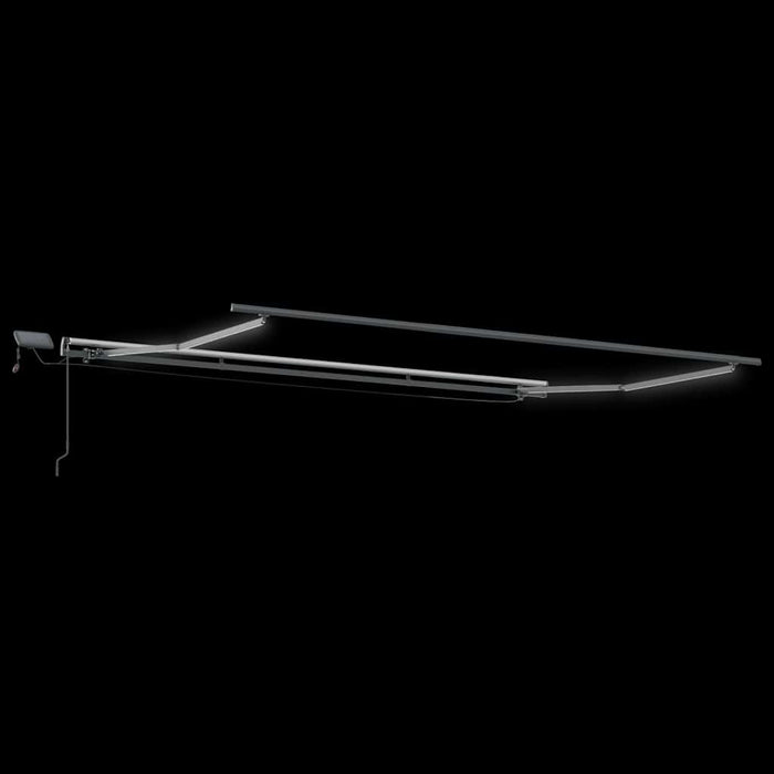 Copertina retractabilă manual cu LED-uri, vișiniu, 600x300 cm - WALTI WALTI