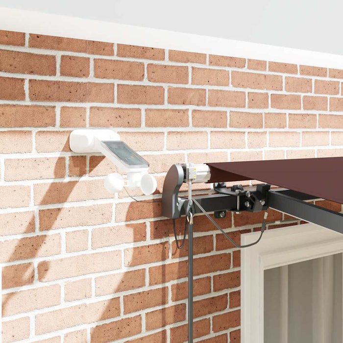 Copertina retractabilă automat cu LED-uri, maro, 300x250 cm - WALTI WALTI