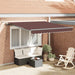 Copertina retractabilă automat cu LED-uri, maro, 300x250 cm - WALTI WALTI