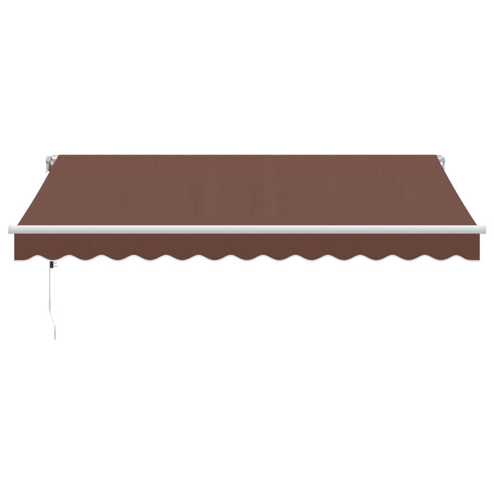Copertina retractabilă automat, maro, 350x250 cm - WALTI WALTI