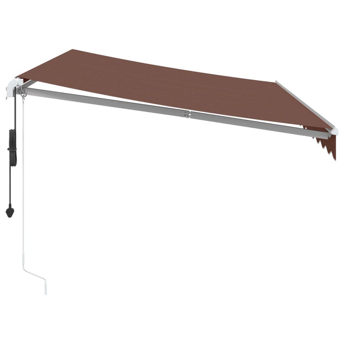 Copertina retractabilă automat, maro, 350x250 cm - WALTI WALTI