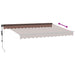 Copertina retractabilă automat cu LED-uri, maro, 350x250 cm - WALTI WALTI