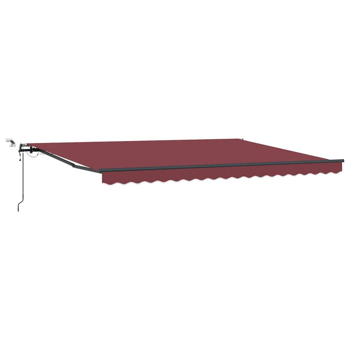 Copertina retractabilă automat cu LED-uri, maro, 450x300 cm - WALTI WALTI