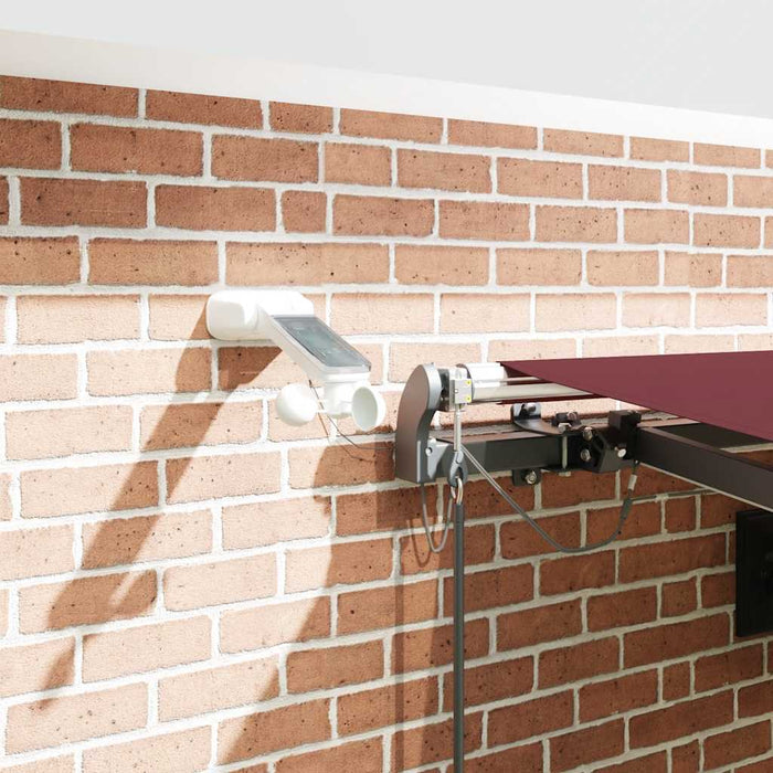 Copertina retractabilă automat cu LED-uri, maro, 450x300 cm - WALTI WALTI