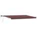 Copertină retractabilă manual cu LED-uri, maro, 500x300 cm - WALTI WALTI