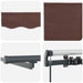 Copertină retractabilă manual cu LED-uri, maro, 500x300 cm - WALTI WALTI