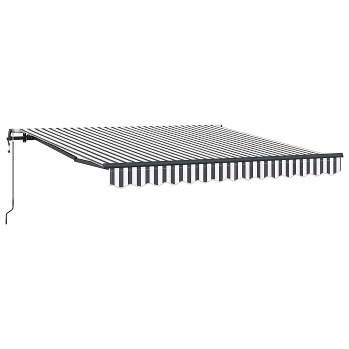 Copertină retractabilă automat, antracit/alb, 300x250 cm - WALTI WALTI