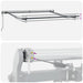 Copertină retractabilă automat, antracit/alb, 300x250 cm - WALTI WALTI