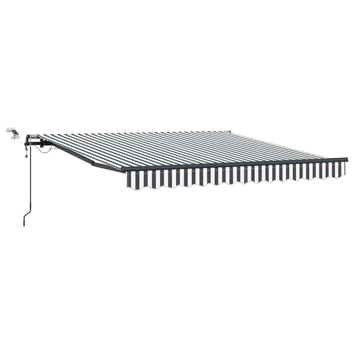 Copertină retractabilă automat LED-uri antracit/alb 300x250 cm - WALTI WALTI