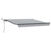Copertină retractabilă automat LED-uri antracit/alb 300x250 cm - WALTI WALTI