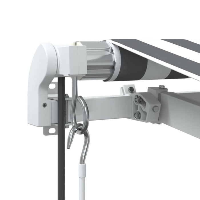 Copertină retractabilă automat, antracit/alb, 350x250 cm WALTI