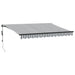 Copertină retractabilă automat LED-uri antracit/alb 350x250 cm - WALTI WALTI