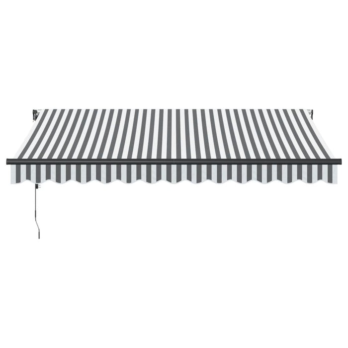 Copertină retractabilă automat LED-uri antracit/alb 350x250 cm - WALTI WALTI